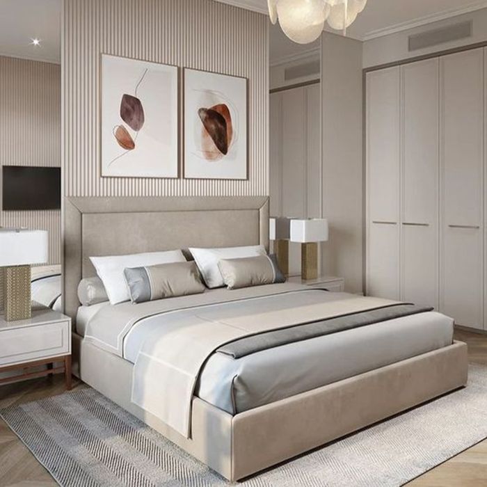 Bed – Beige, 120x200cm