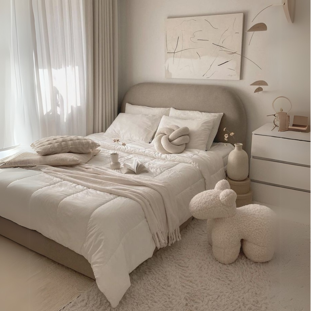 Bed – Off-White, 120x200cm