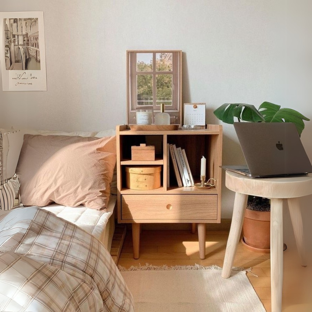 Compact Commode – Wooden, 40x40cm