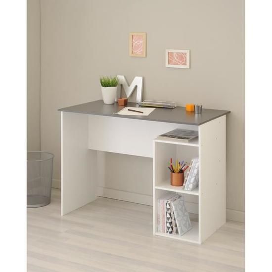 Office Desk – White & Grey, 100x50cm