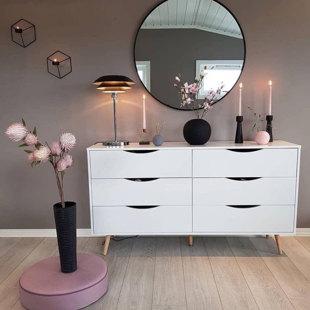 Spacious Drawer Unit – White, 120x40cm