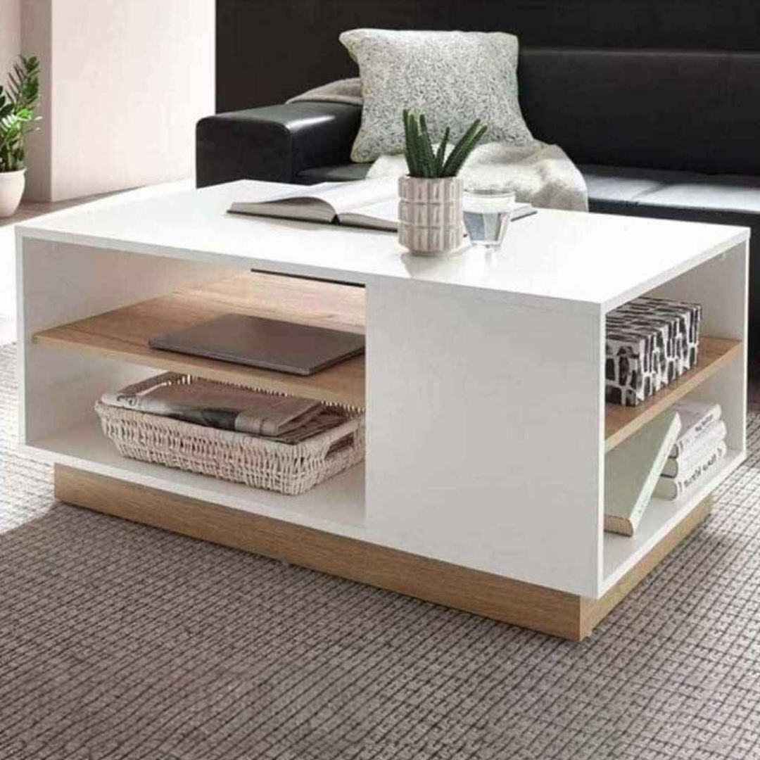 Compact Side Table – MDF, 42x50cm