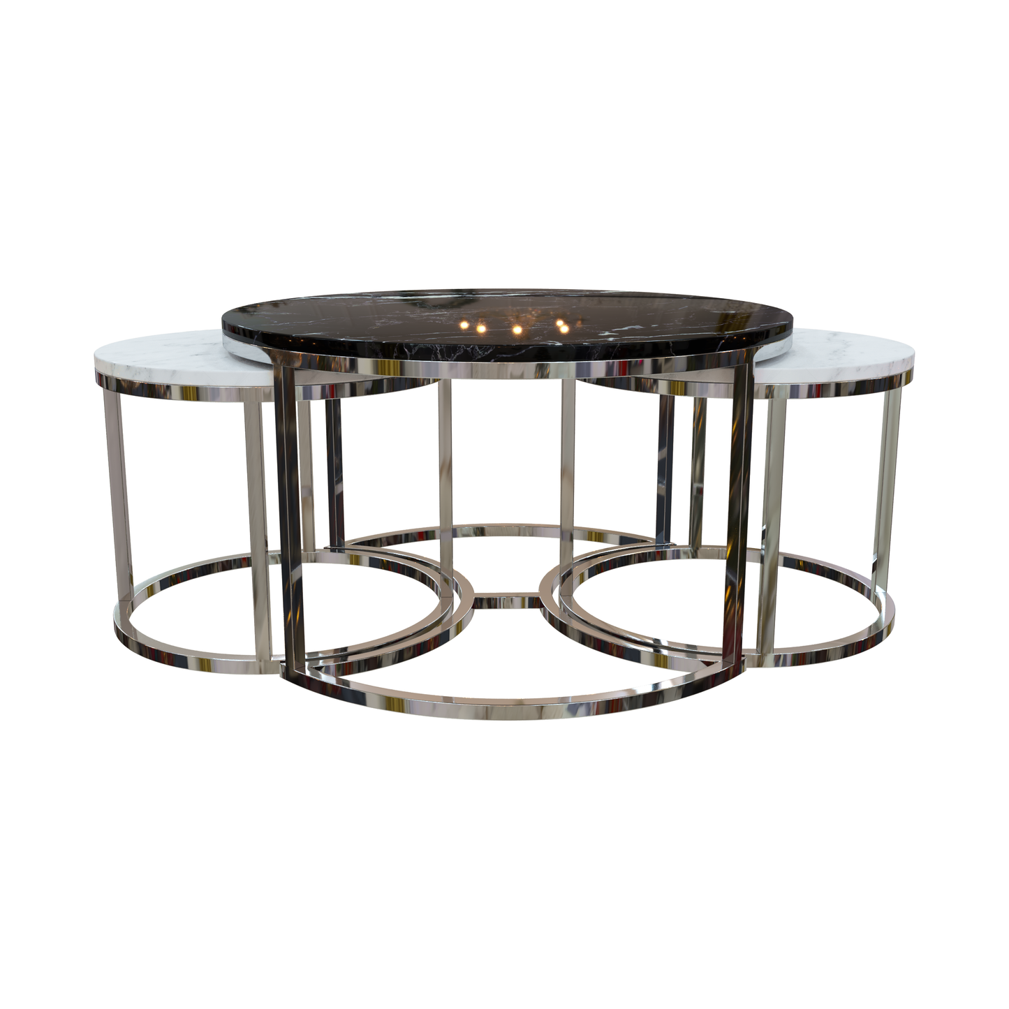 Side Table – Ø80/50cm, H47cm