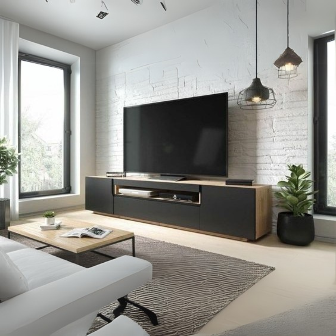 Table Set – Black & White, 200x40cm