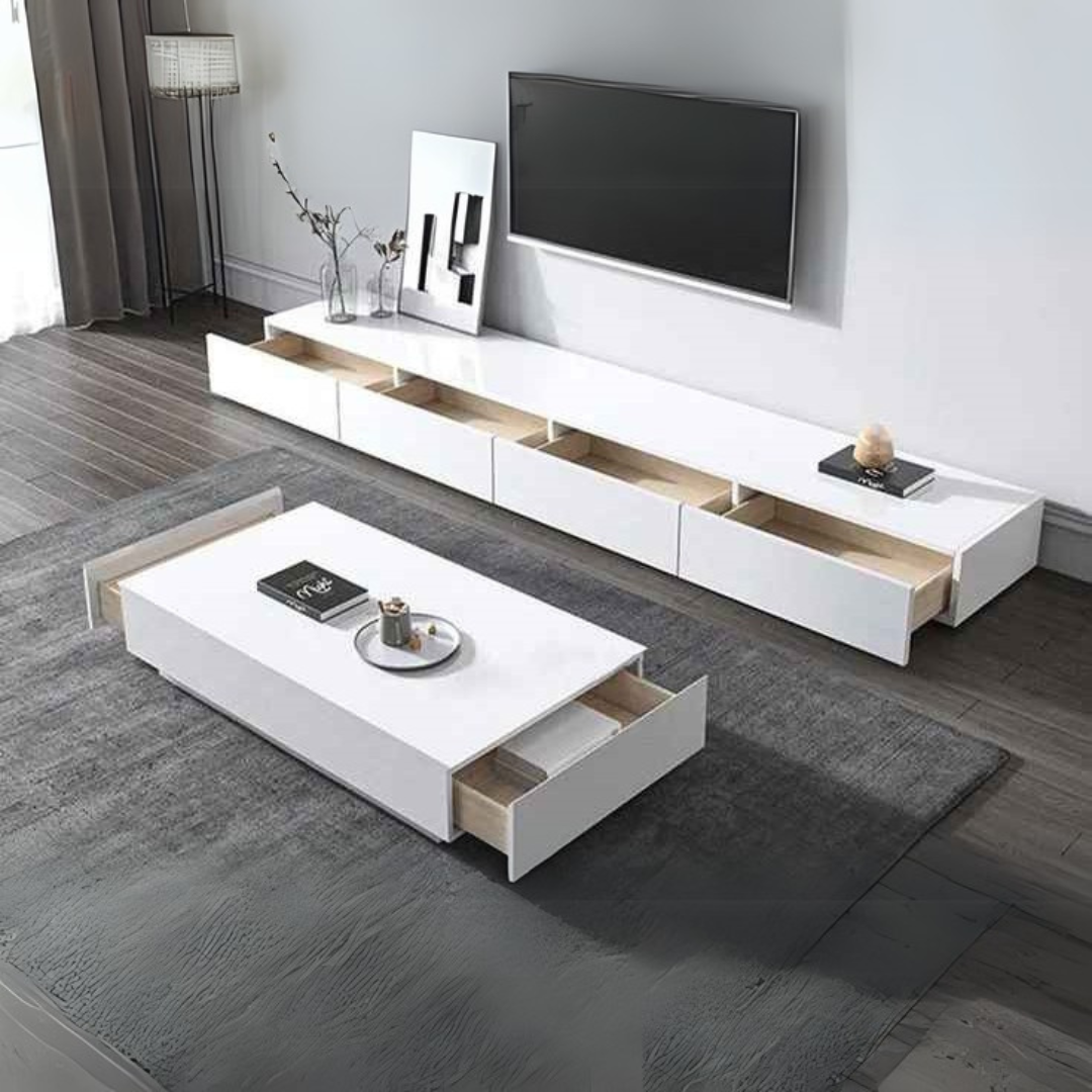 Table Set – White, 240x40cm