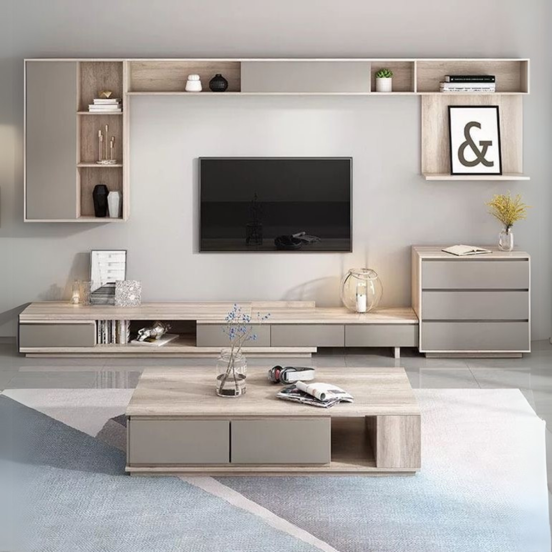 Table Set – Biege & Grey, 300x40cm