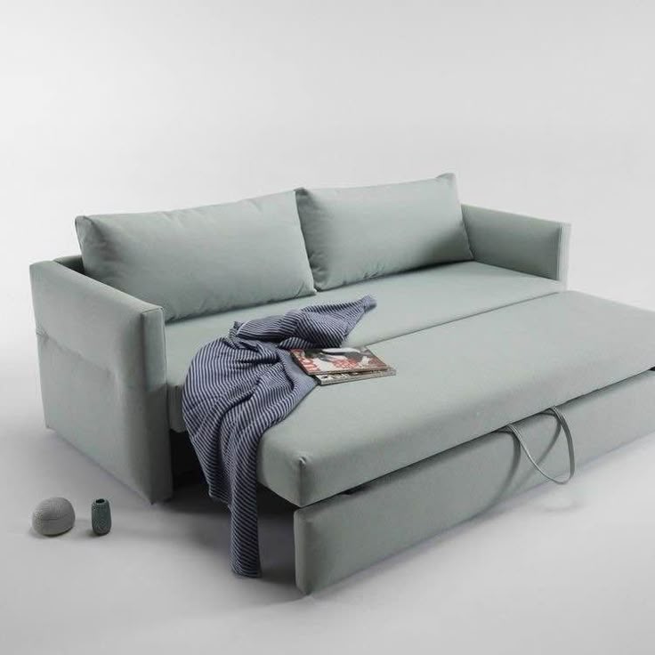 Compact Sofa Bed – Linen, 200x80cm