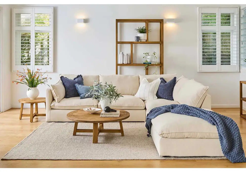 أريكة على شكل حرف L - خشب الزان - | V55-SHA270