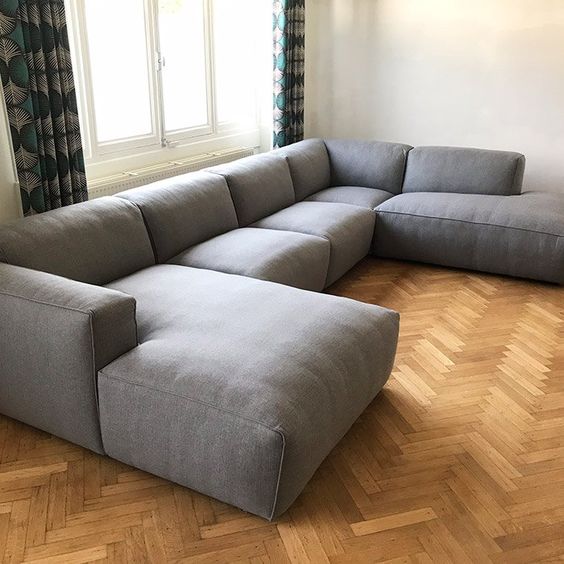 أريكة على شكل حرف L - خشب الزان - | V55-SHA280