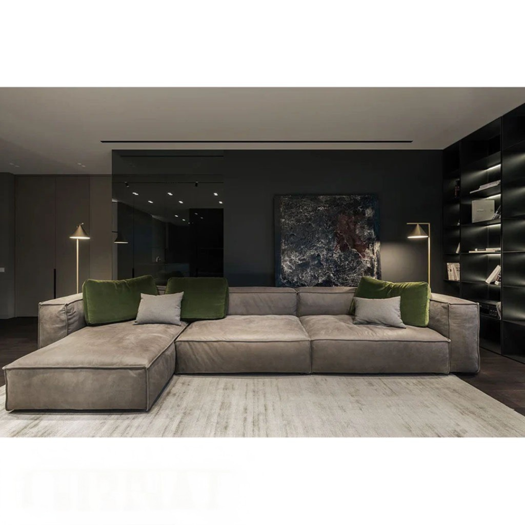 أريكة على شكل حرف L - خشب الزان - | V55-SHA30