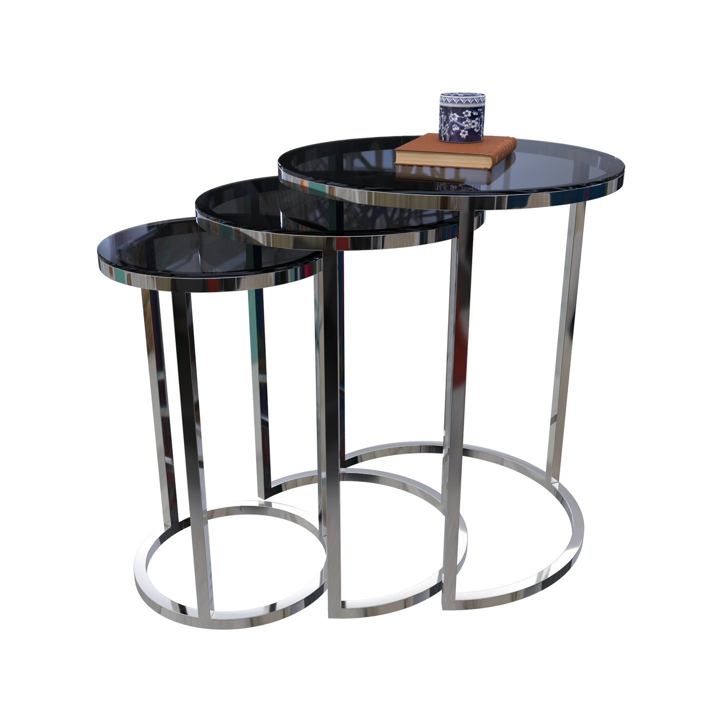 طاولات جانبية - 55/60/65 × 36/41/46 سم (عمق) | V53-ST-set08