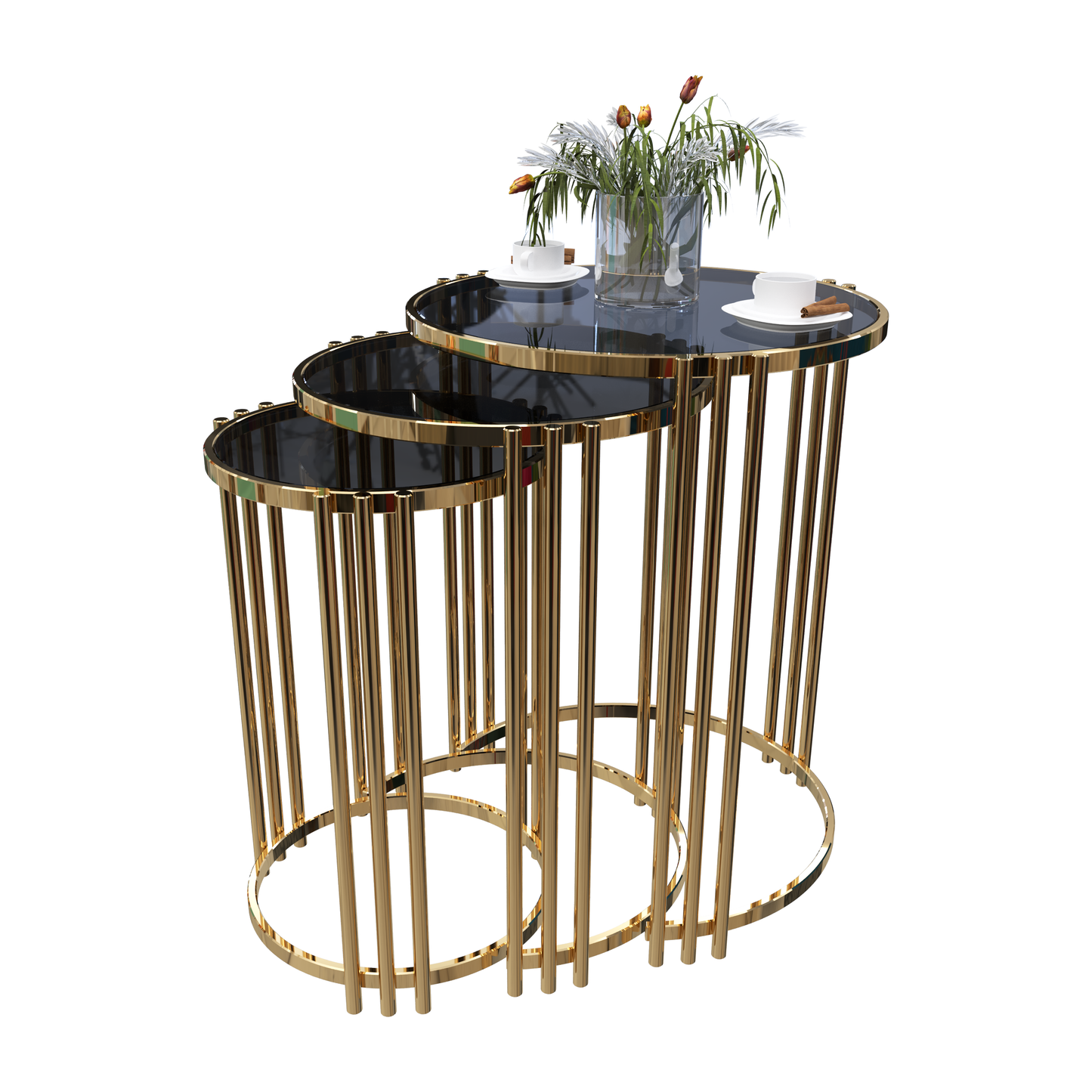 Side Table – Set of 3 (Ø36/41/46cm, H55/60/65cm)