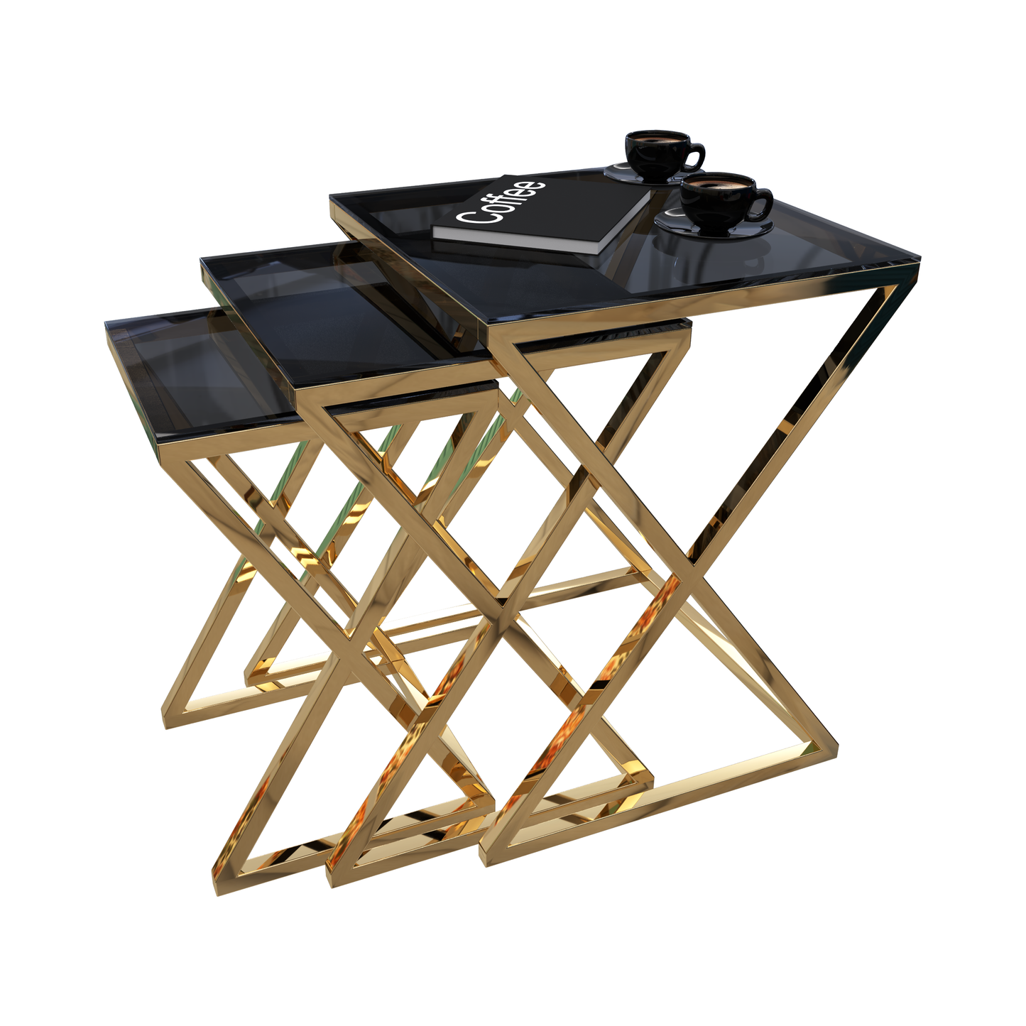 Side Table – Set of 3 (Ø36/41/46cm, H55/60/65cm)