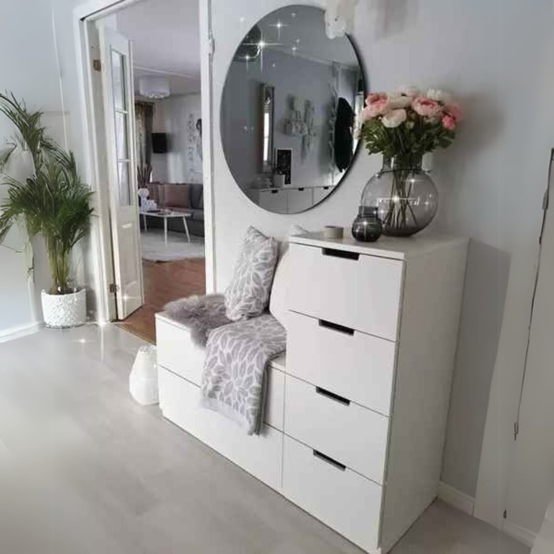 Large Shoe Rack – White, 120x40cm