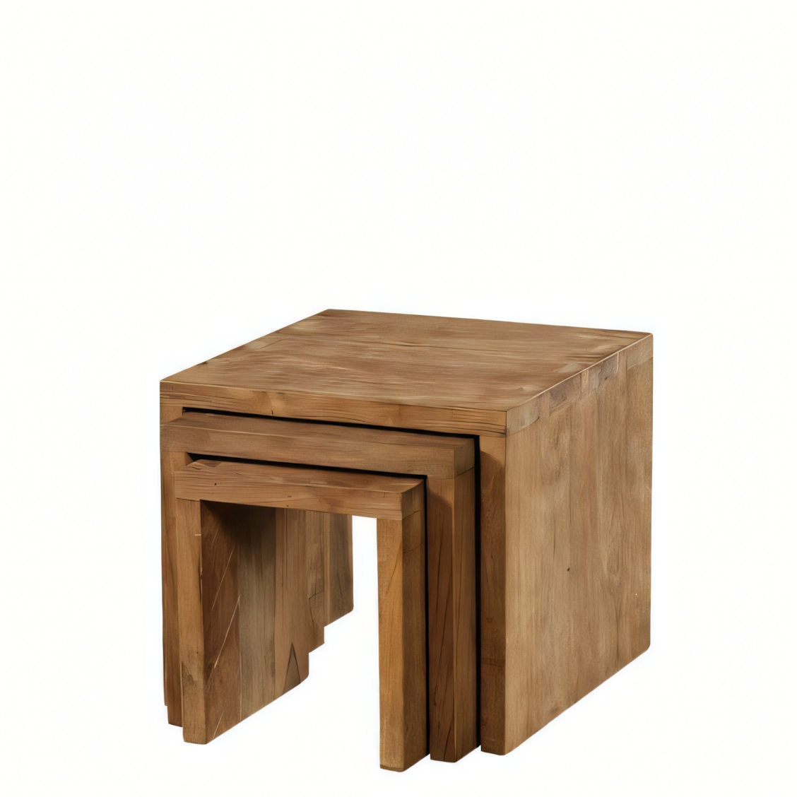 Compact Side Table – Brown, 50x40cm