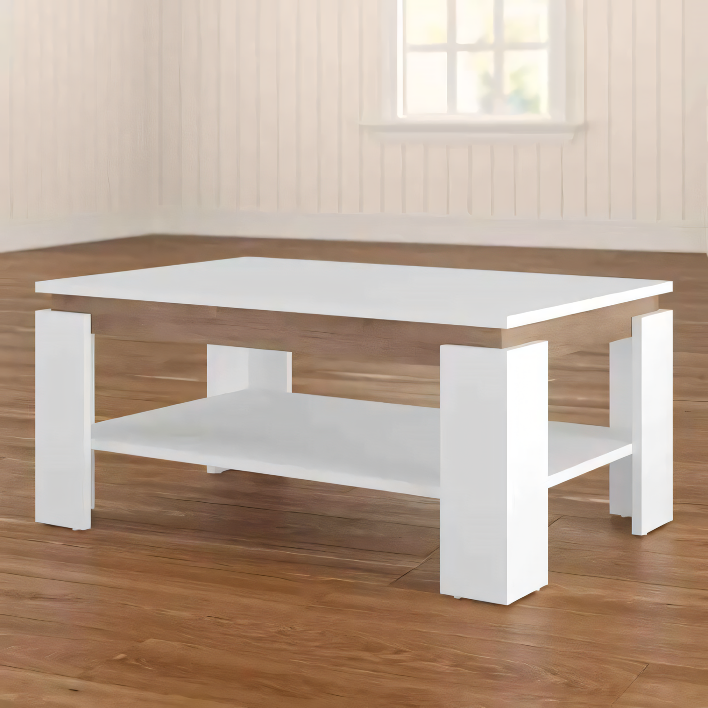 Large Side Table – White, 100x50cm