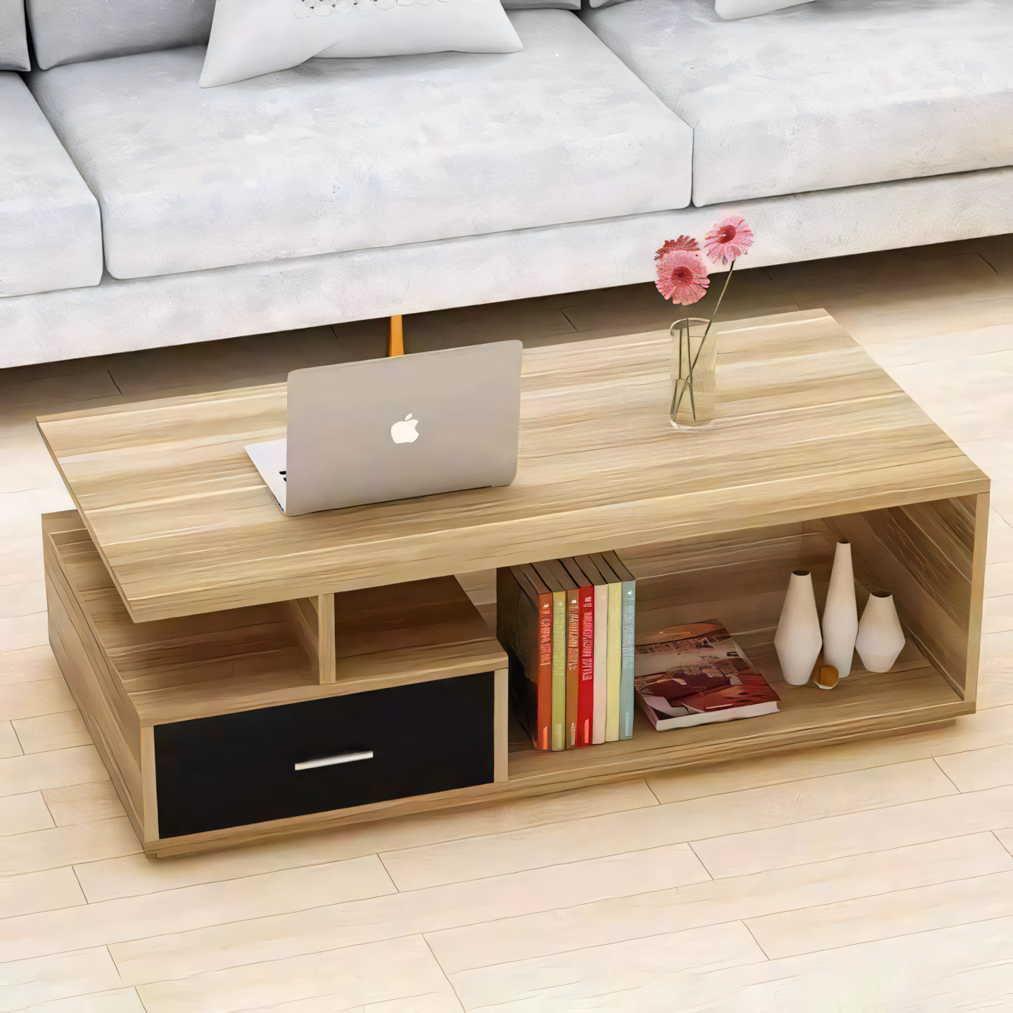Large Side Table – Wooden, 100x50cm