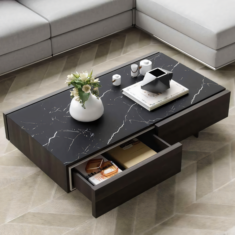 Large Side Table – Black, 120x60cm