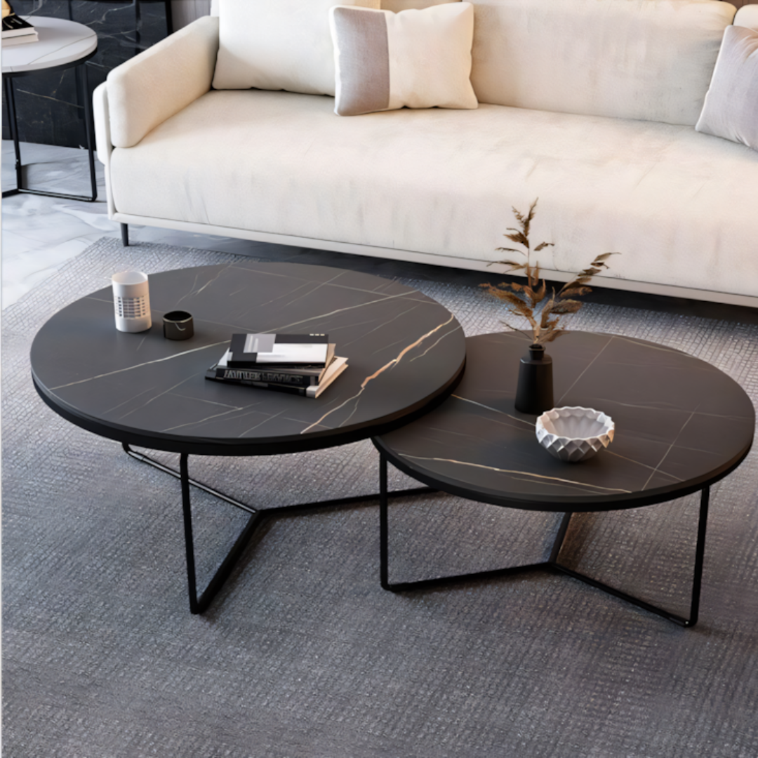 Side Table – Set of 2 (Ø70/50cm, H45/40cm)