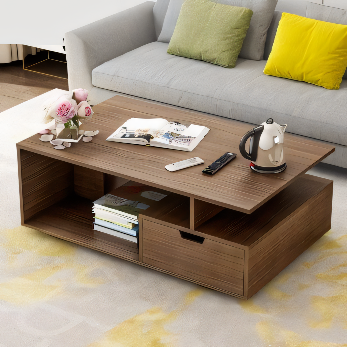 Large Side Table – Wooden, 100x60cm
