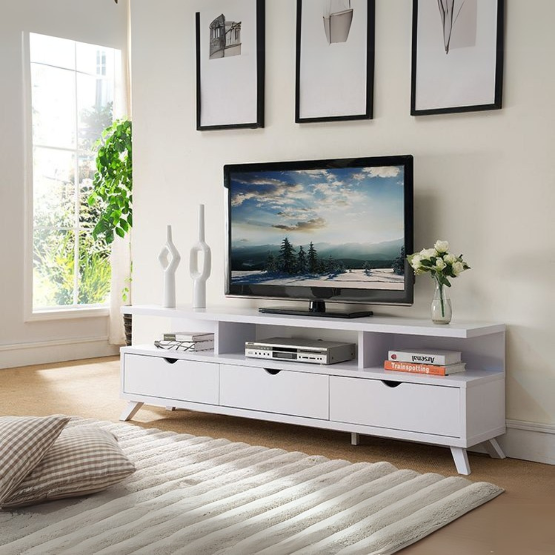 TV Unit – White, 150x30cm