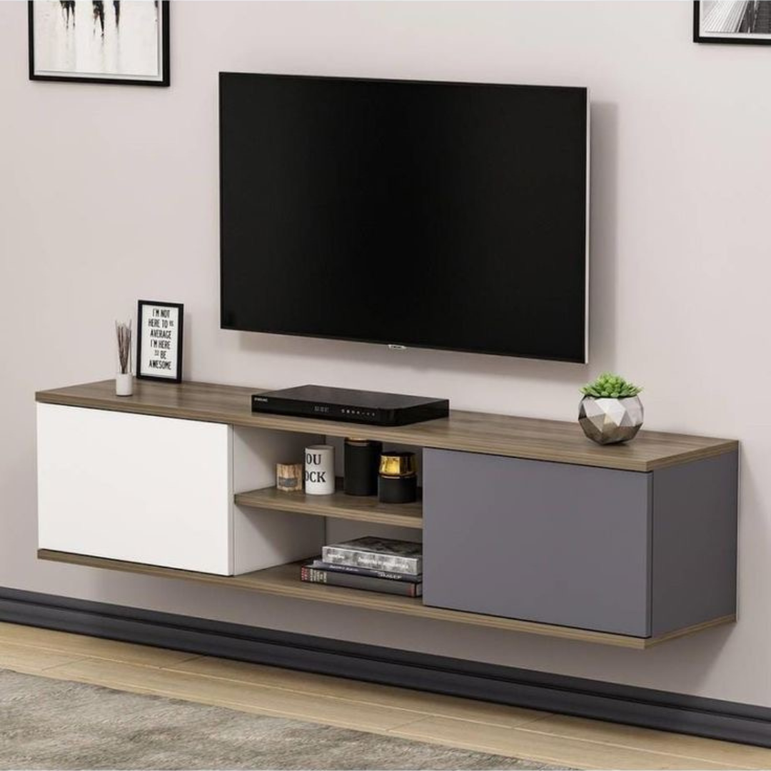 Compact TV Unit – Wooden, 120x30cm