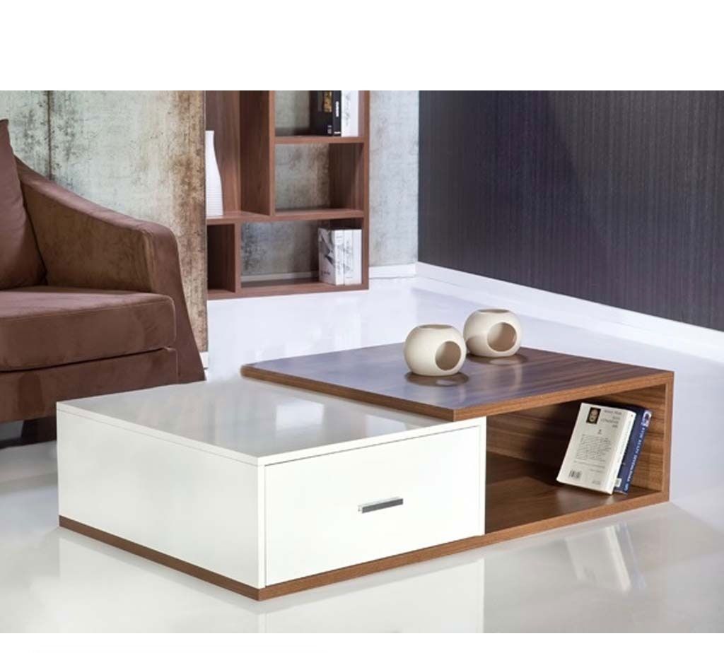 طاولة جانبية مدمجة – MDF، 50×35 سم