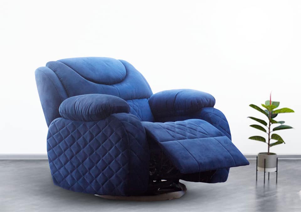 كرسي استرخاء أزرق - 100 × 90 × 90 سم | V60-KZ3