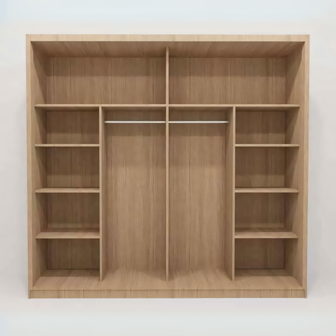 Spacious Wardrobe – Wooden, 180x50cm