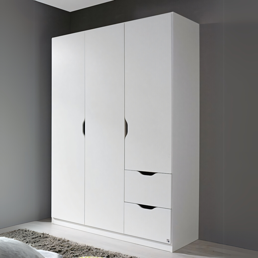 Compact Wardrobe – White, 120x50cm