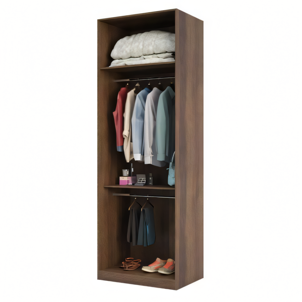 Compact Wardrobe – Brown, 100x50cm