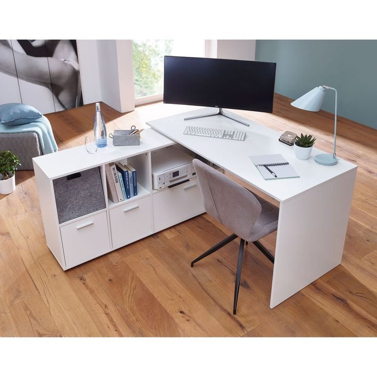 Office Desk – White, 120x120cm