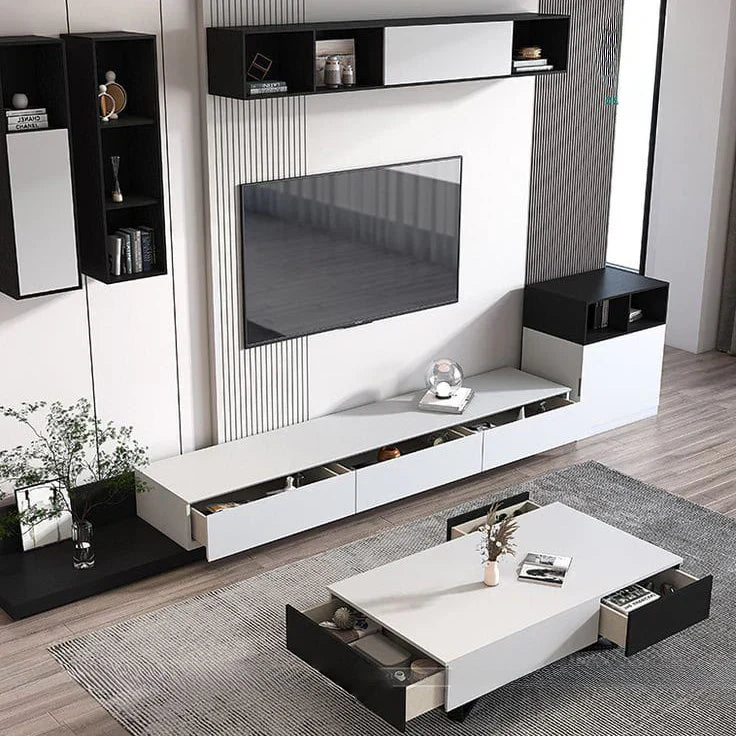 Table Set – Black & White, 300x40cm
