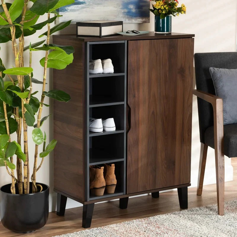 Slim Shoe Rack – Brown, 80x40cm