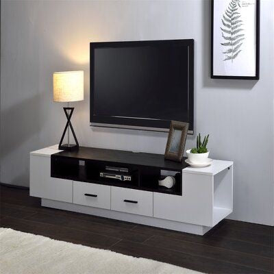TV Unit – White & Black, 160x40cm
