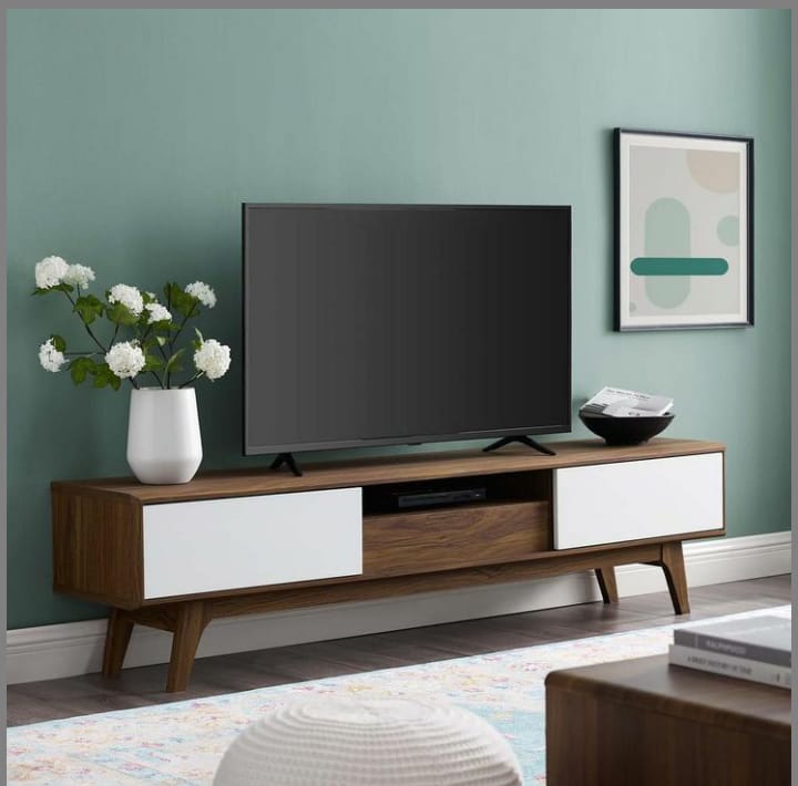 وحدة تلفزيون كبيرة – MDF، 180×30 سم