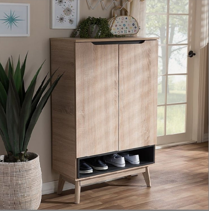 دولاب أحذية رفيع – MDF، 80×30 سم