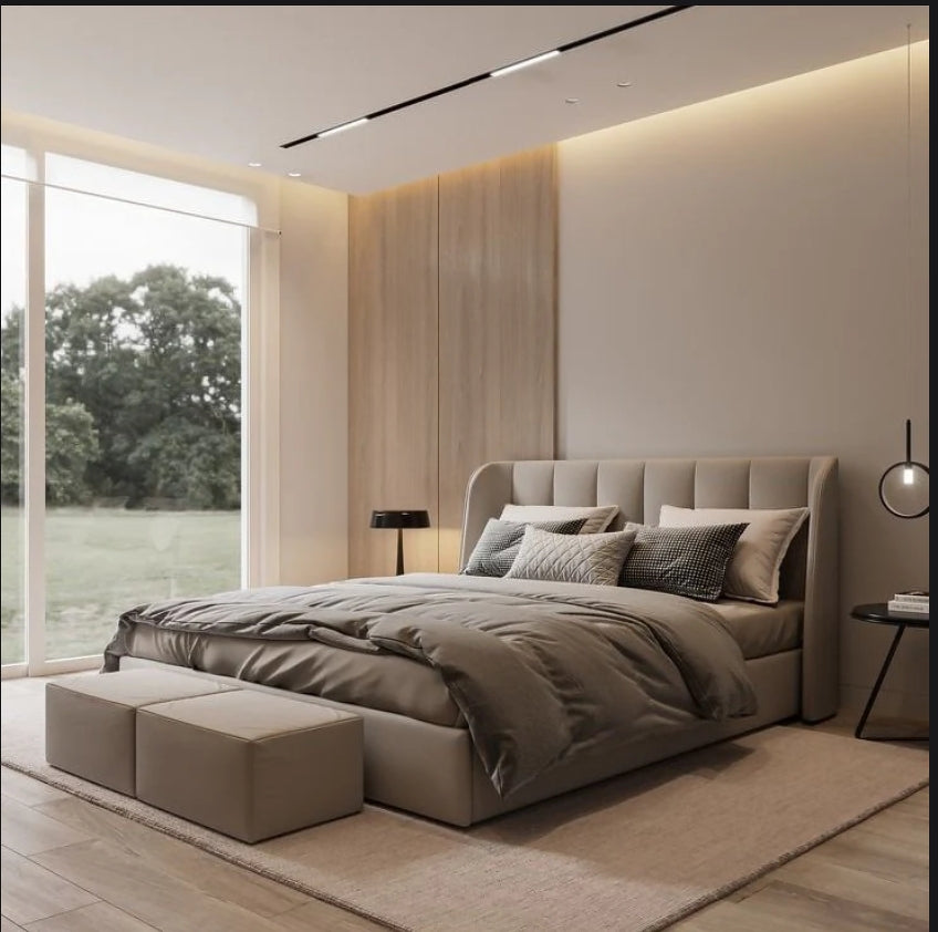 Bed – Dark beige, 120x200cm