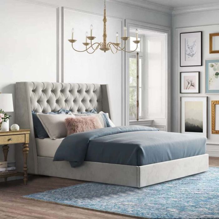 Bed – Beige, 120x200cm