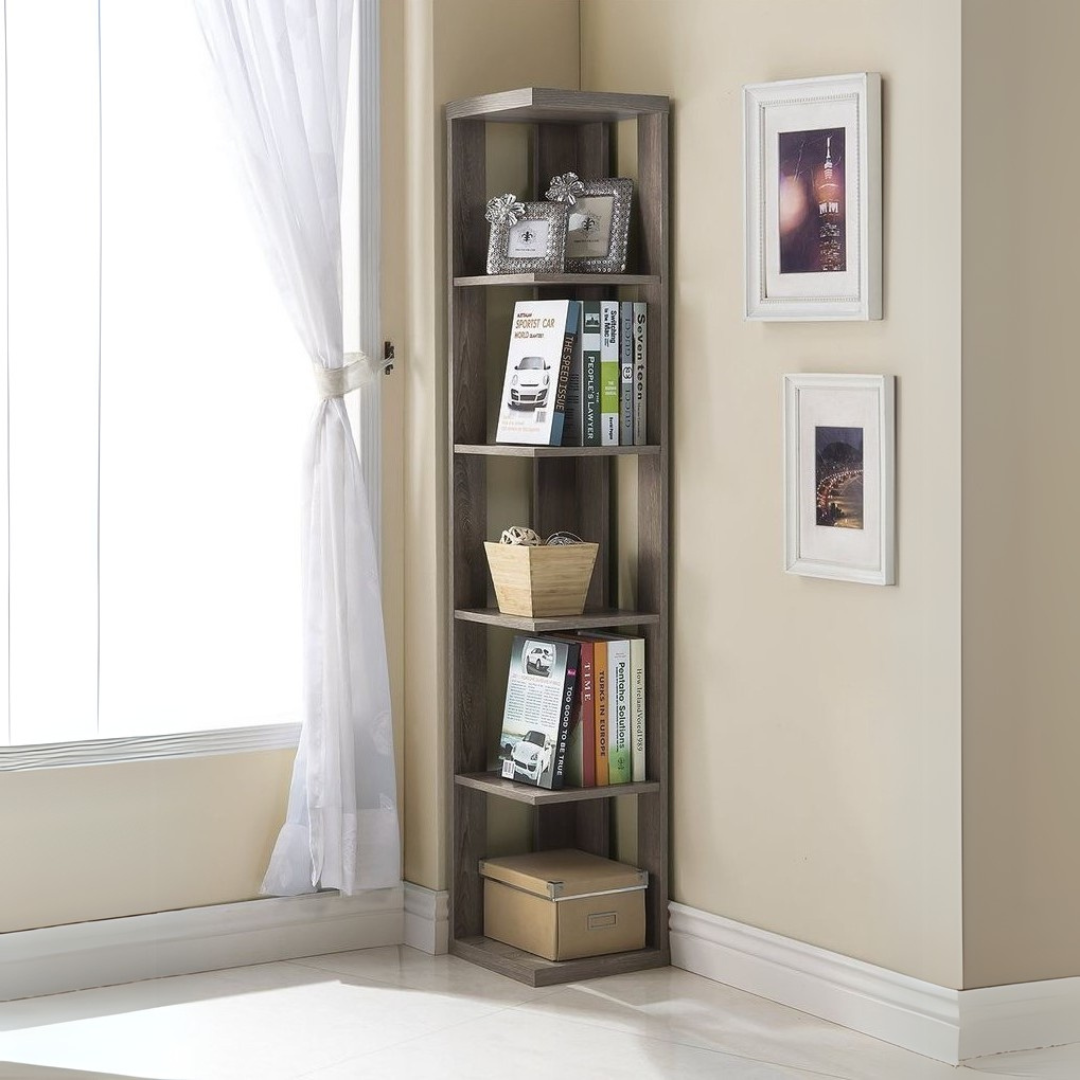 وحدة عرض رمادية - 35 × 35 × 180 سم | DU6 