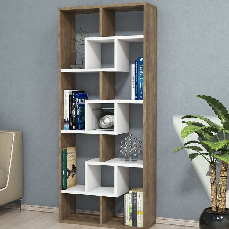 Display Unit – White & Wooden, 80x30cm