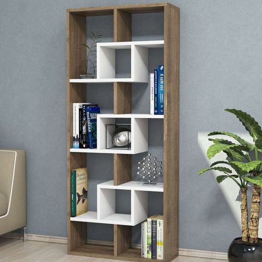 Display Unit – White & Wooden, 80x30cm