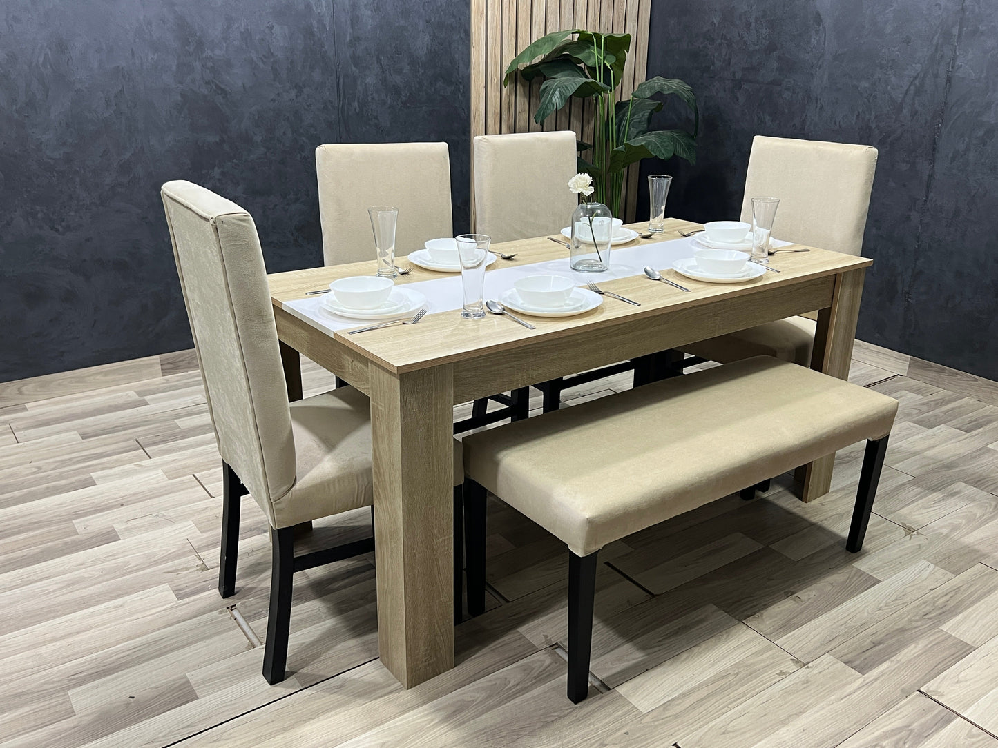Dining Table - 160 x 80 x 76 cm | HA-DT-55