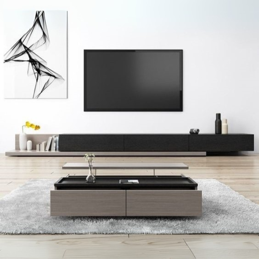 Table Set – Black & Grey, 240x40cm
