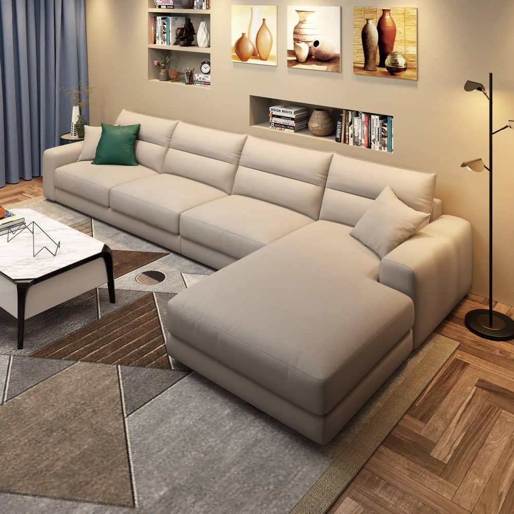 أريكة على شكل حرف L - خشب الزان - | V55-SHA150 