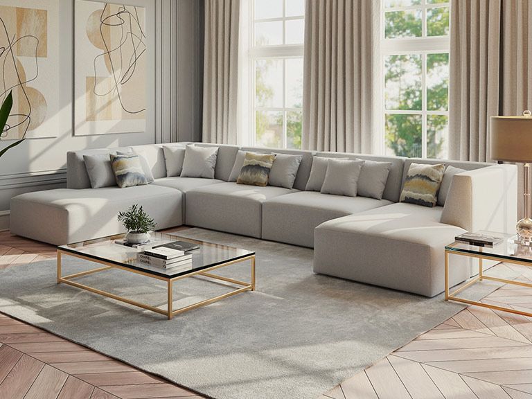 Oversized Sofa – Linen, 300x180cm