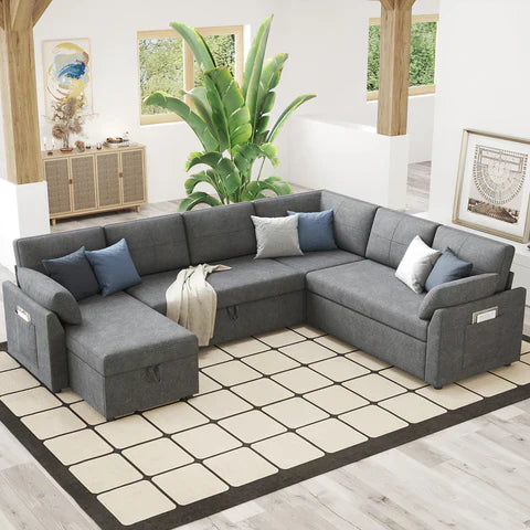 أريكة على شكل حرف L - خشب الزان - | V55-SHA240 