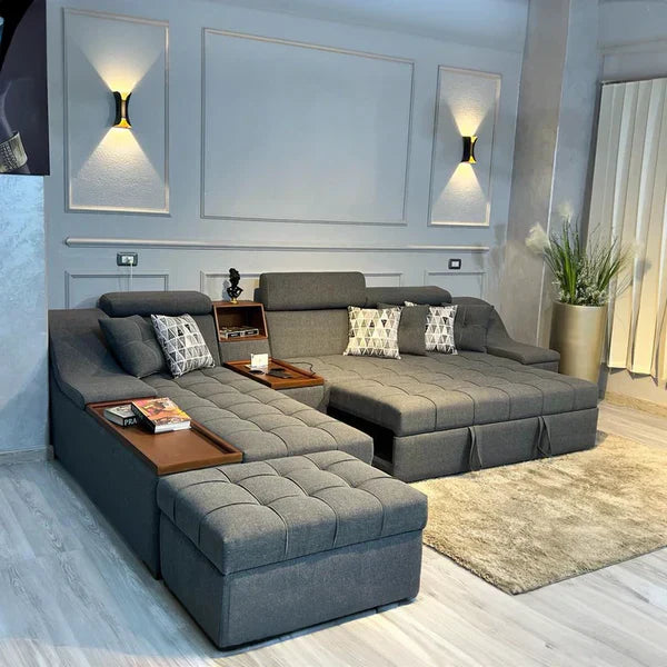 L-Shape Sofa - Beechwood - | V55-SHA50