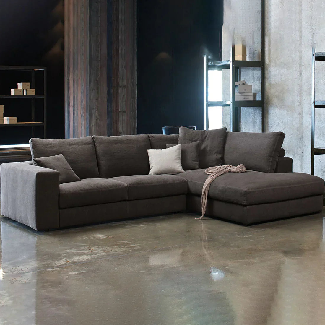 L-Shape Sofa - Beechwood - | V55-SHA70