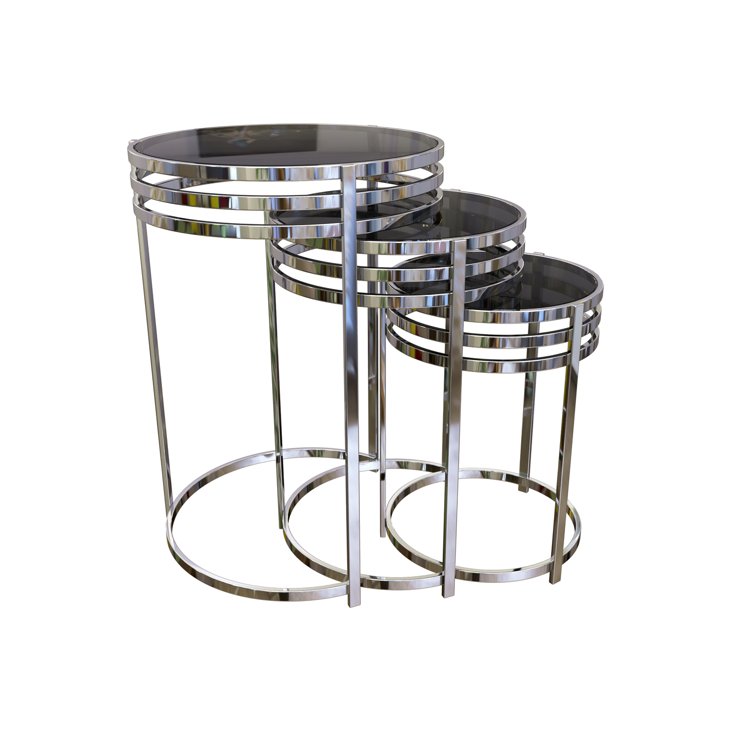 طاولات جانبية - 55/60/65 × 36/41/46 سم (عمق) | V53-ST-set019 